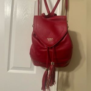 Red Victoria’s Secret backpack